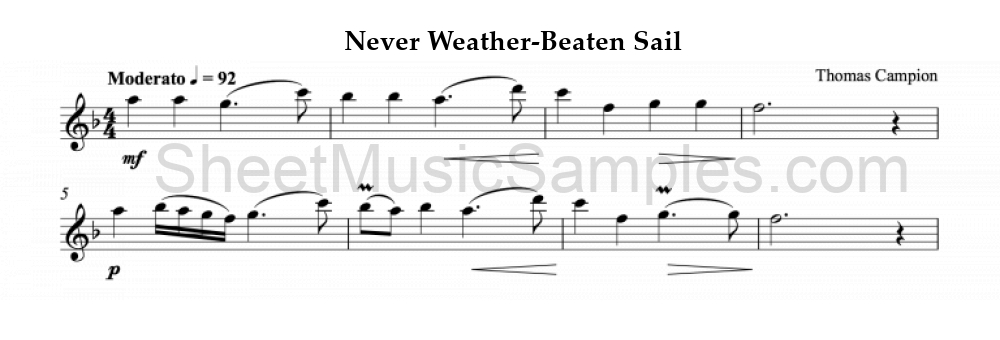 Never Weather-Beaten Sail