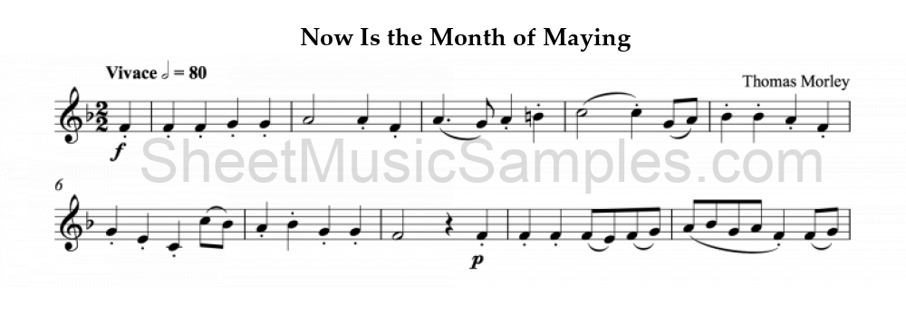 Now Is the Month of Maying