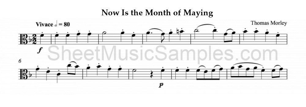 Now Is the Month of Maying