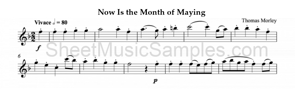 Now Is the Month of Maying