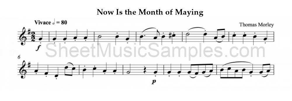 Now Is the Month of Maying