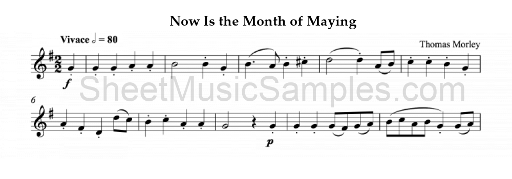 Now Is the Month of Maying