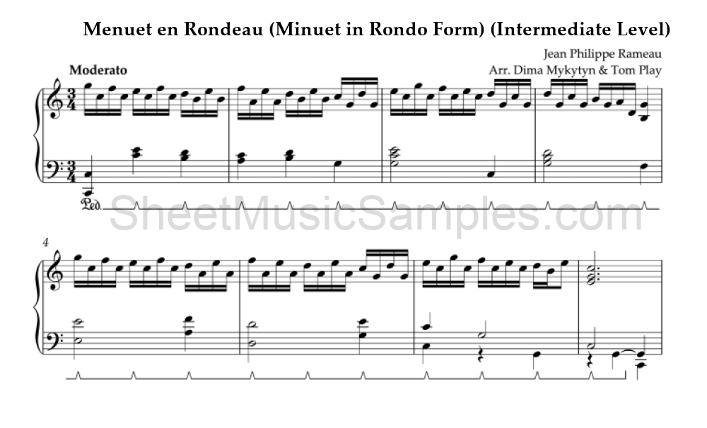 Menuet en Rondeau (Minuet in Rondo Form) (Intermediate Level)