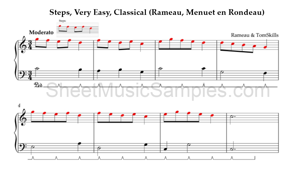 Steps, Very Easy, Classical (Rameau, Menuet en Rondeau)