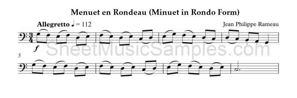 Menuet en Rondeau (Minuet in Rondo Form)