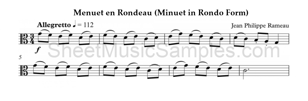 Menuet en Rondeau (Minuet in Rondo Form)