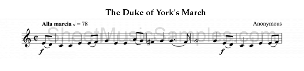 The Duke of York's March