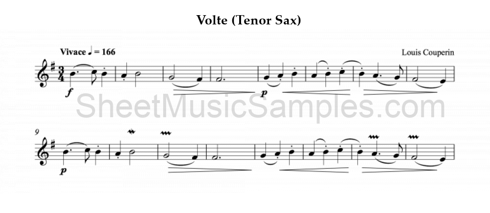 Volte (Tenor Sax)