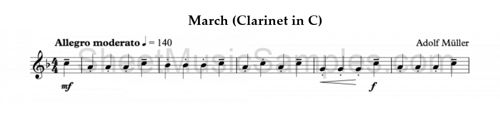 March (Clarinet in C)