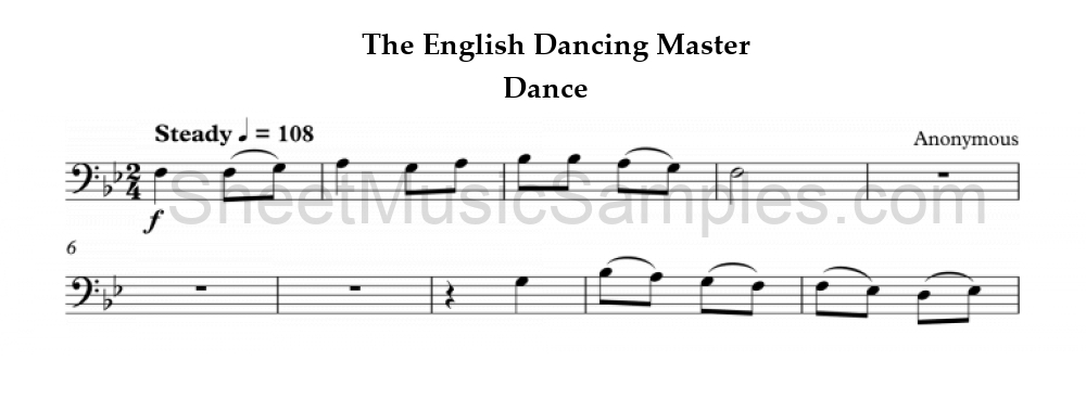 The English Dancing Master - Dance