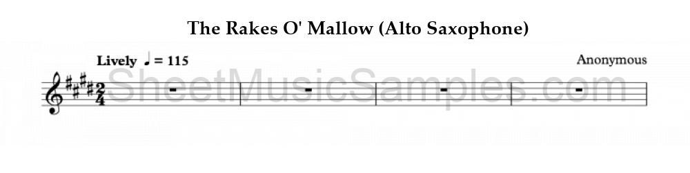 The Rakes O' Mallow (Alto Saxophone)