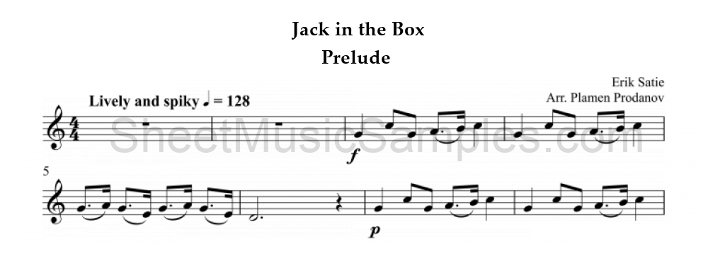 Jack in the Box - Prelude