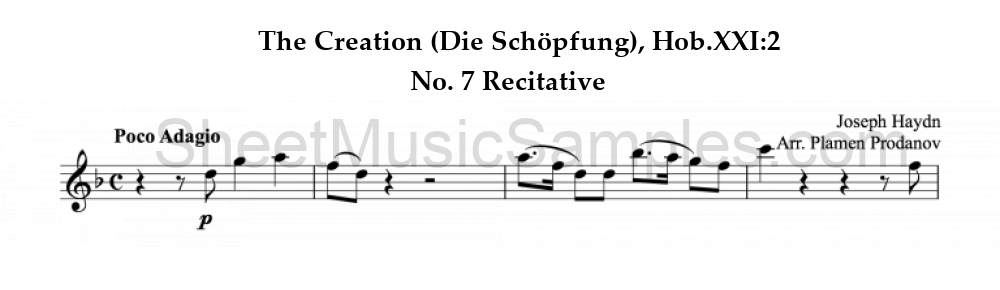 The Creation (Die Schöpfung), Hob.XXI:2 - No. 7 Recitative