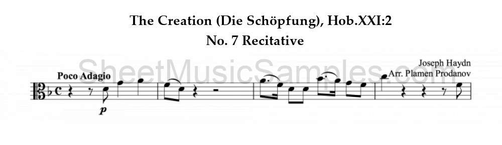 The Creation (Die Schöpfung), Hob.XXI:2 - No. 7 Recitative