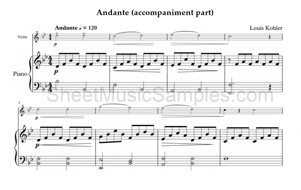 Andante (accompaniment part)