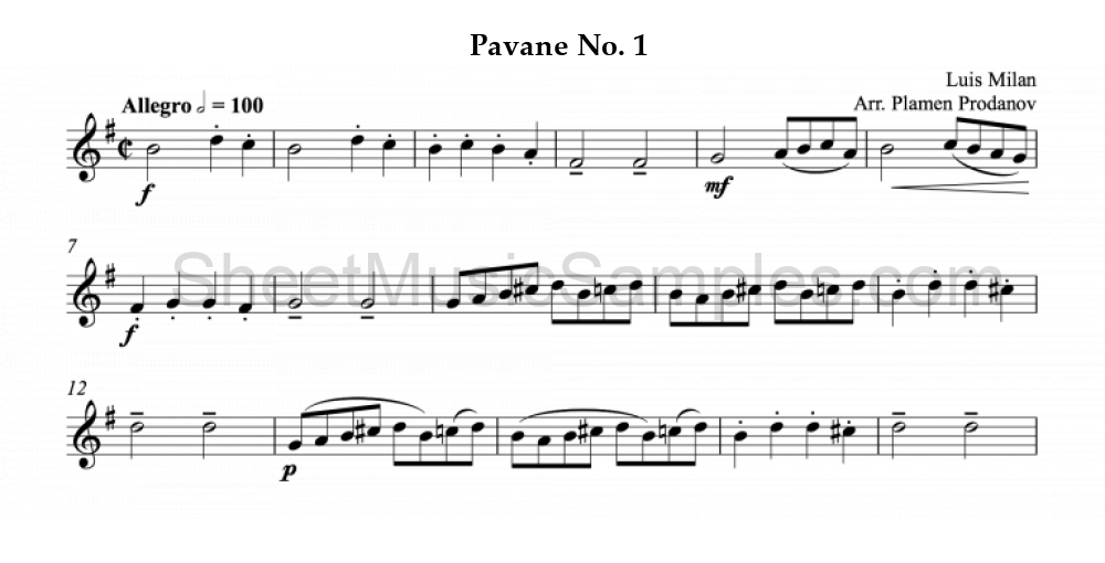 Pavane No. 1