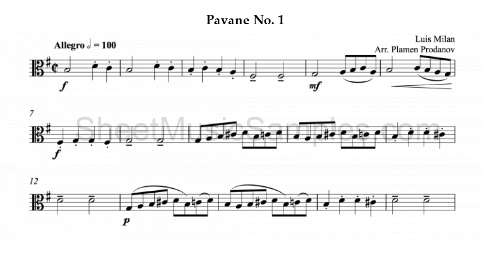 Pavane No. 1