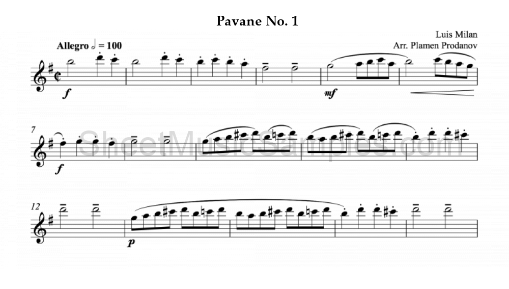 Pavane No. 1