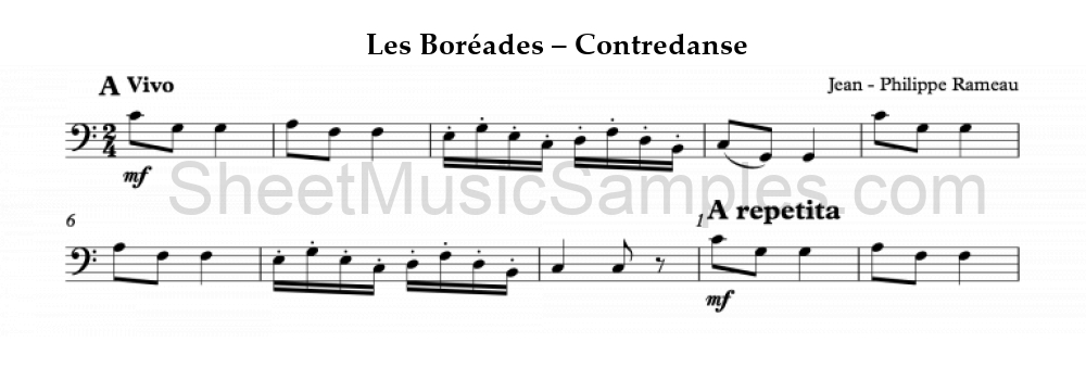 Les Boréades – Contredanse