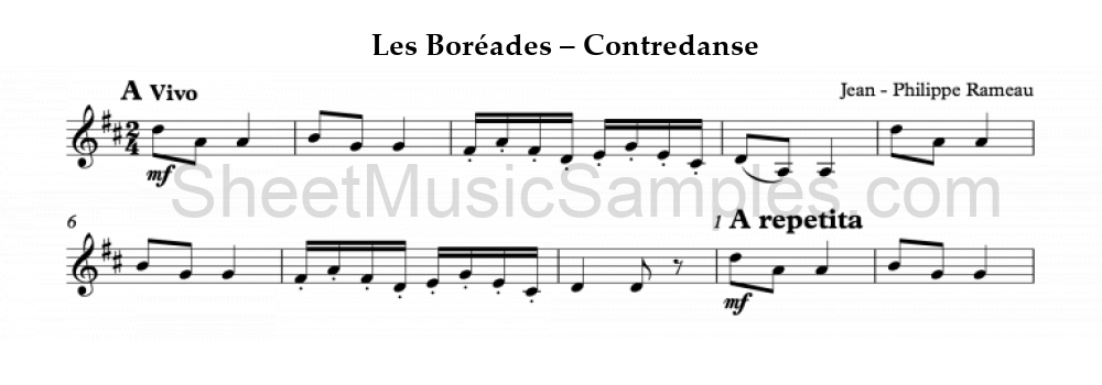 Les Boréades – Contredanse