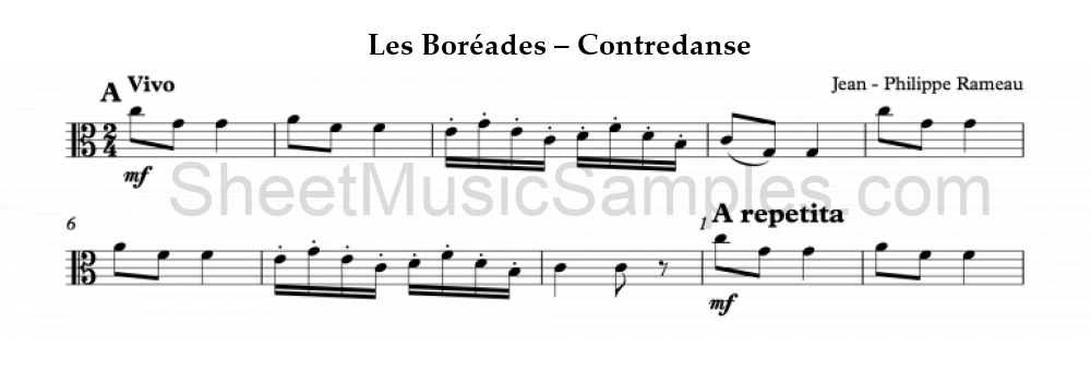 Les Boréades – Contredanse