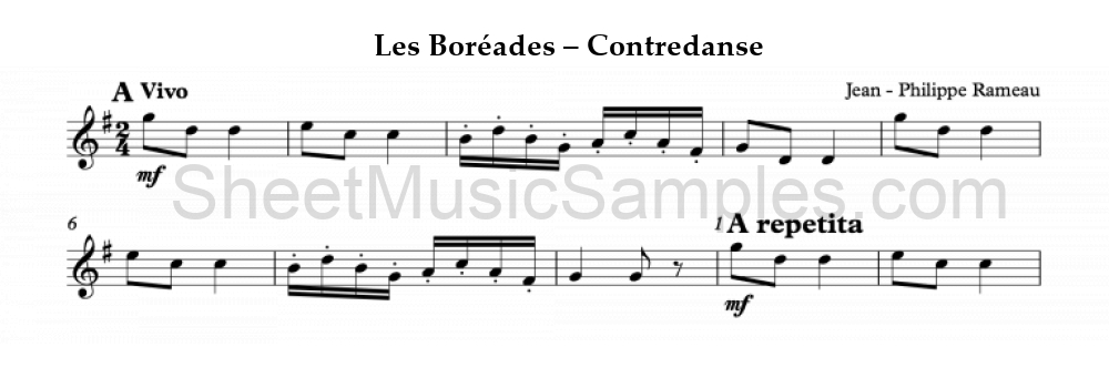 Les Boréades – Contredanse