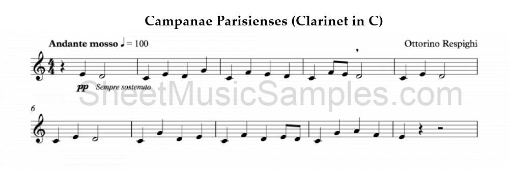 Campanae Parisienses (Clarinet in C)