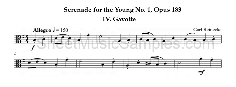 Serenade for the Young No. 1, Opus 183 - IV. Gavotte