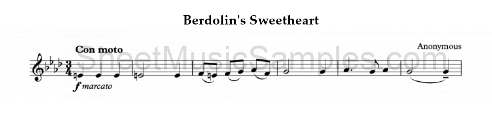 Berdolin's Sweetheart