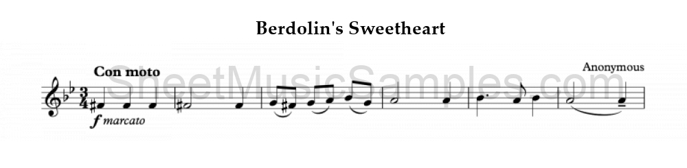 Berdolin's Sweetheart