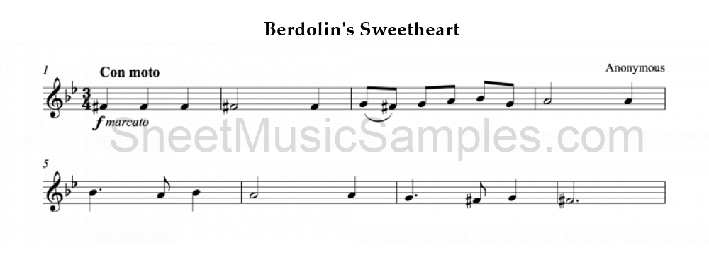 Berdolin's Sweetheart