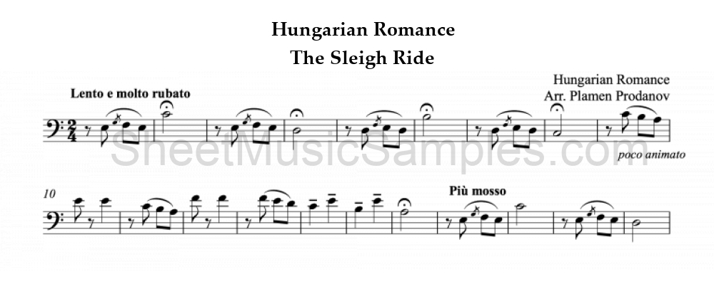 Hungarian Romance - The Sleigh Ride