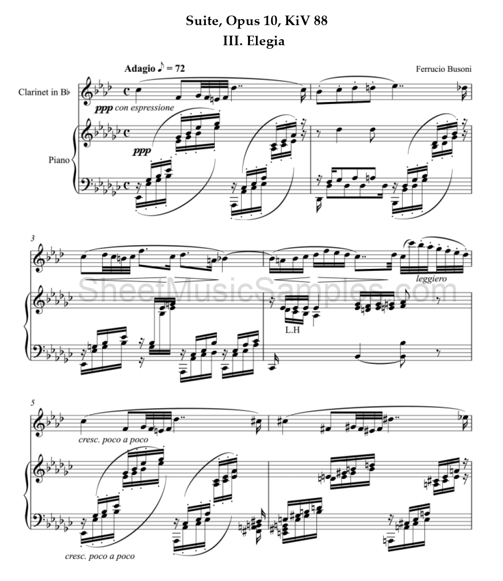 Suite, Opus 10, KiV 88 - III. Elegia