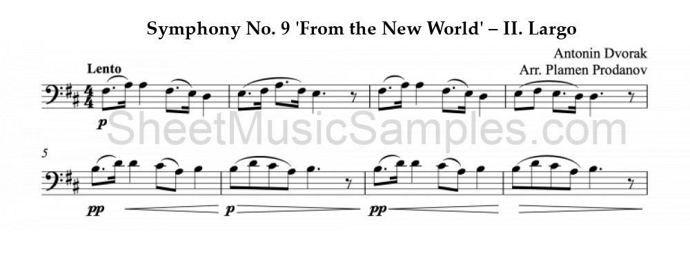 Symphony No. 9 'From the New World' – II. Largo