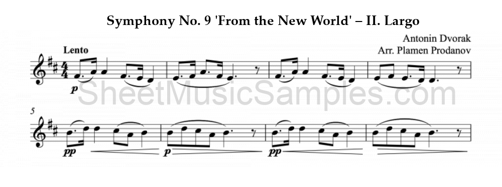 Symphony No. 9 'From the New World' – II. Largo