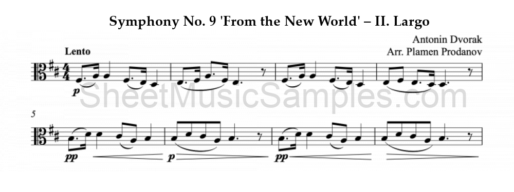 Symphony No. 9 'From the New World' – II. Largo