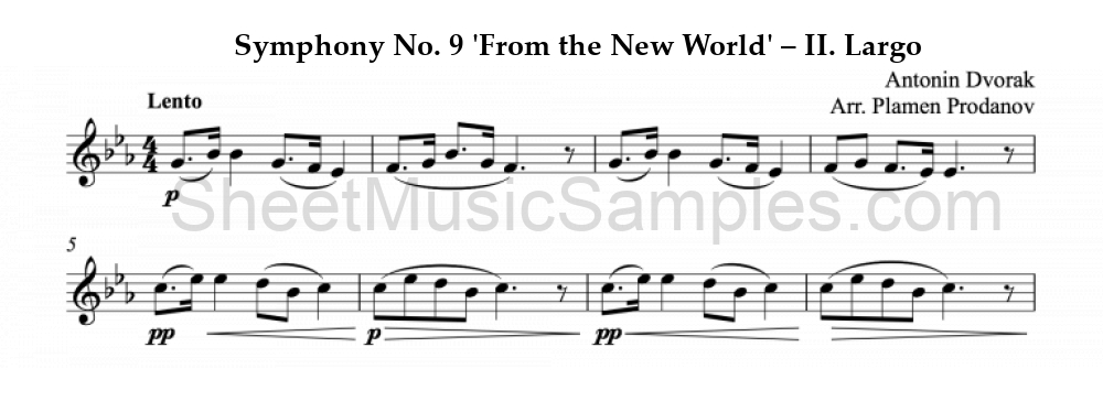 Symphony No. 9 'From the New World' – II. Largo