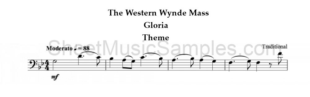 The Western Wynde Mass - Gloria - Theme