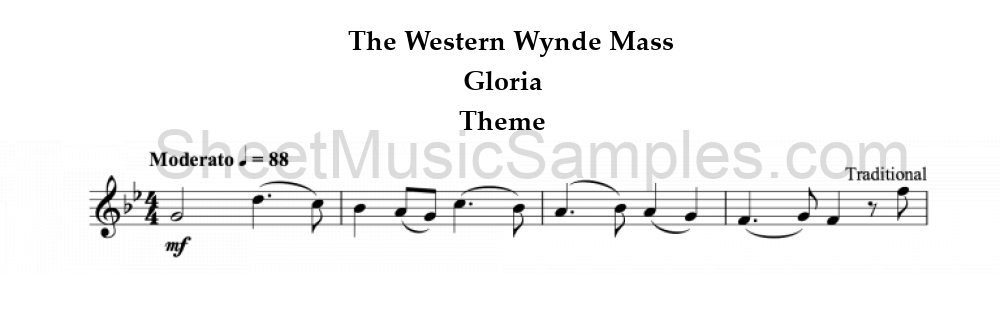 The Western Wynde Mass - Gloria - Theme