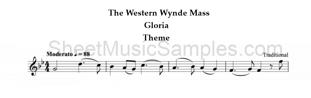 The Western Wynde Mass - Gloria - Theme