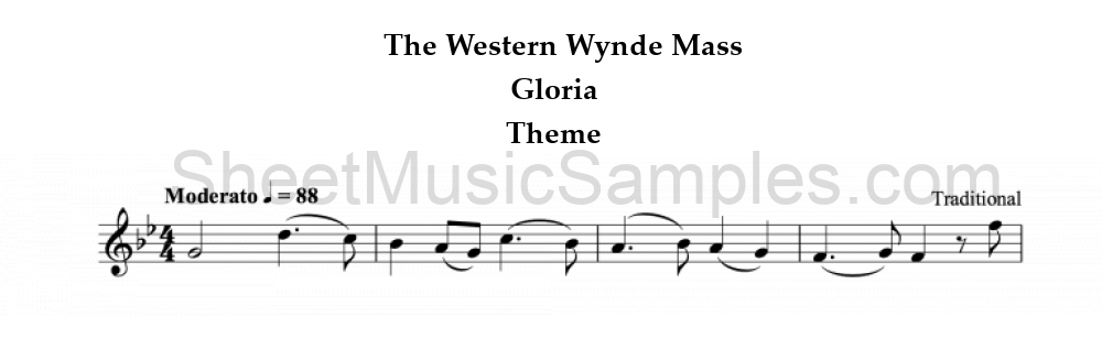 The Western Wynde Mass - Gloria - Theme