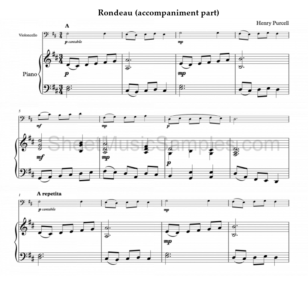 Rondeau (accompaniment part)