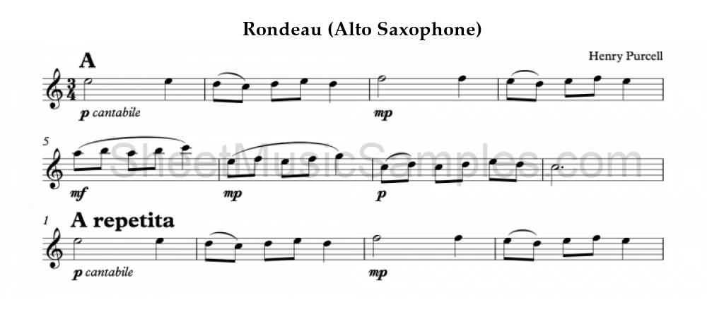 Rondeau (Alto Saxophone)