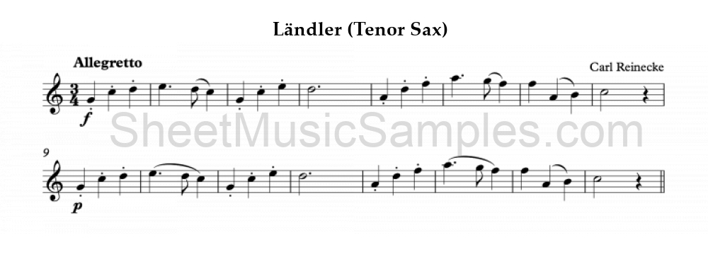 Ländler (Tenor Sax)