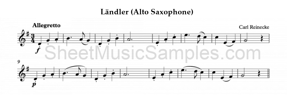 Ländler (Alto Saxophone)