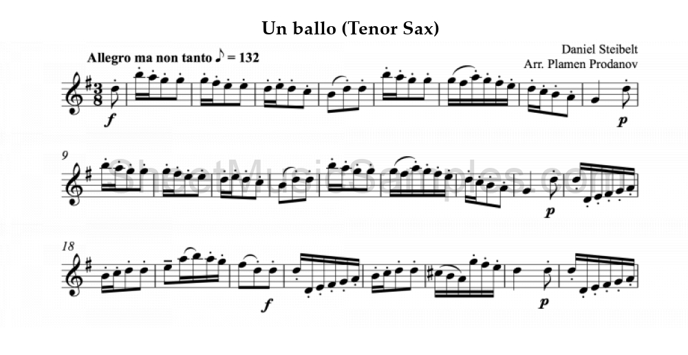 Un ballo (Tenor Sax)