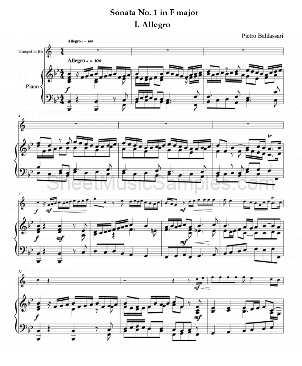 Sonata No. 1 in F major - I. Allegro