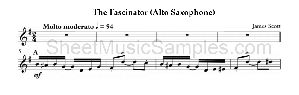 The Fascinator (Alto Saxophone)