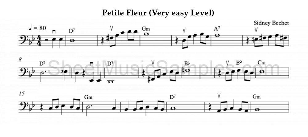 Petite Fleur (Very easy Level)