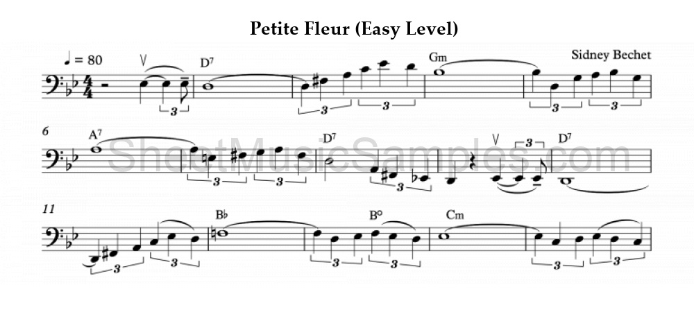 Petite Fleur (Easy Level)